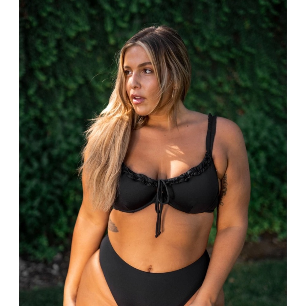 Toluca swim Angelina ruffle top